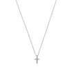 Delicate CZ Cross Pendant