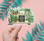 I Have No Shelf Control Plant Edition Sticker