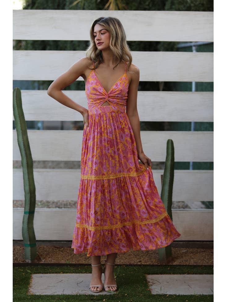 Marigold Pink Maxi Dress