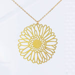 Gerber Daisy Flower Necklace