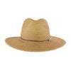 Shell & Pearl Trim Panama Hat -Natural