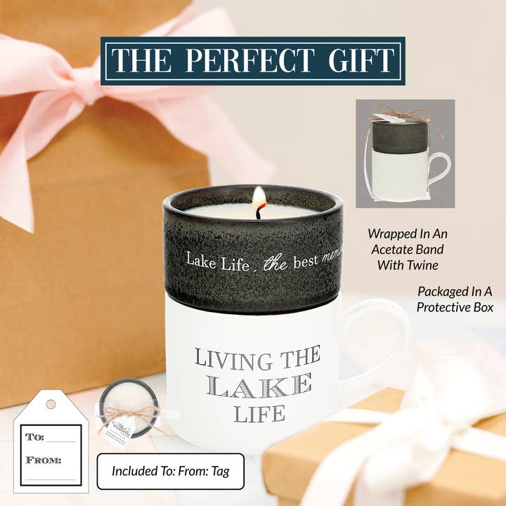 Lake - Stacking Mug Candle Set