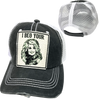 I BEG YOUR PARTON BALL CAP: Black with Black Mesh