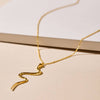 Snake Pendant Short Necklace