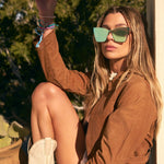 Glendale Sunglasses - Cyan Mirror