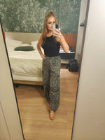 Black & White Wide Leg Swing Pant