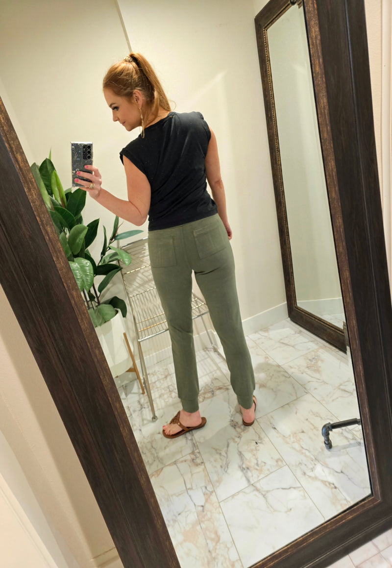 Ladies REV Slim Fit Jogger - Olive