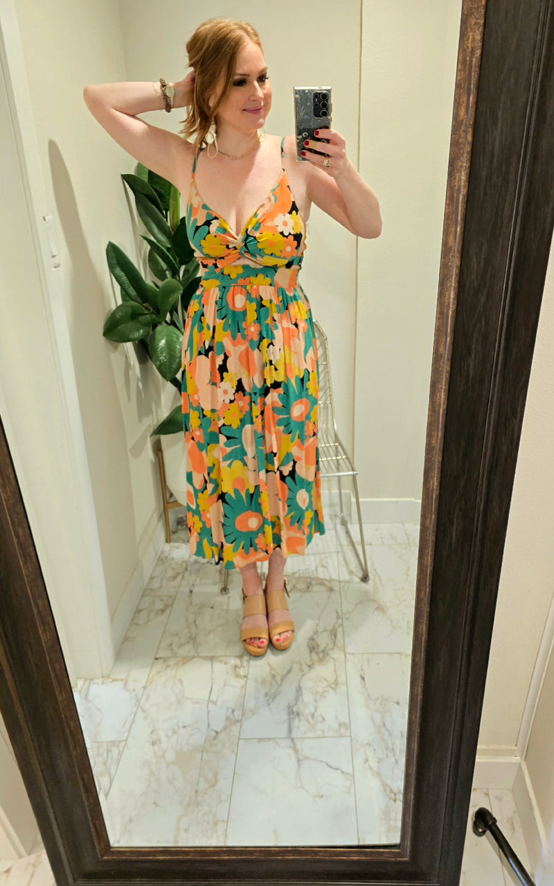 Tropical Keyhole Midi