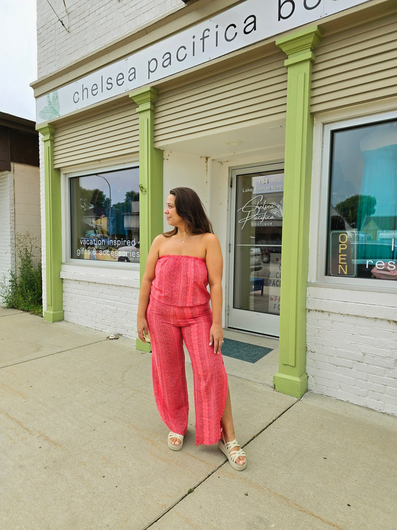 Seychelle Jumpsuit - Coral