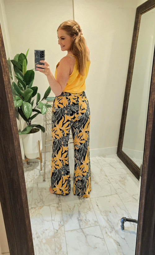 Malta Pant - Tropical Black