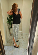 Haven Pant - Frangipani Silver