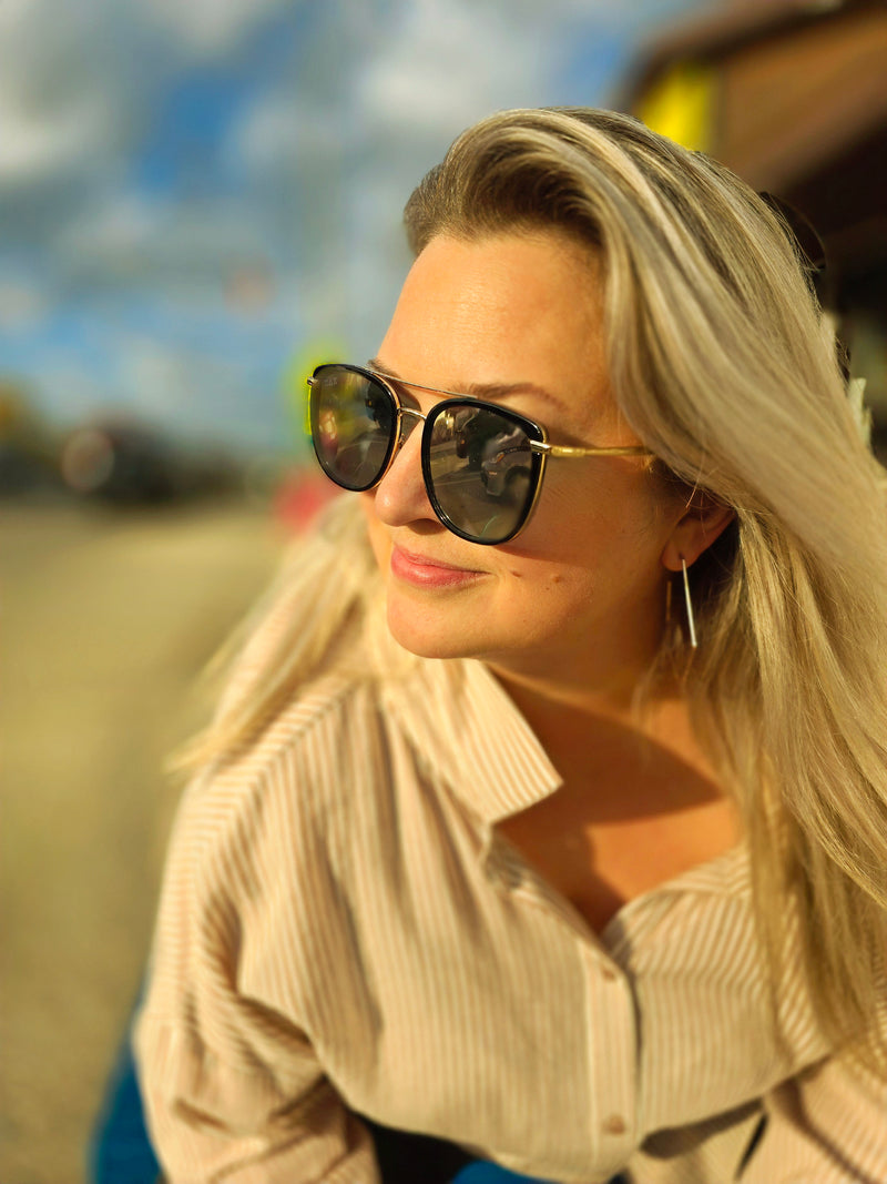 Dax Ivy Gold Sunglasses