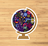 Floral Globe Sticker