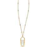 Mom - Mother of Pearl - 14K Gold Plated Necklace