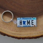 Minnesota Home License Plate Keychain