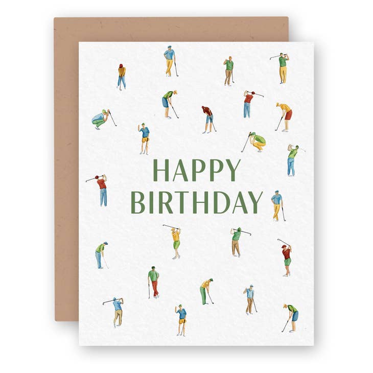 Golfer Happy Birthday Card – Chelsea Pacifica