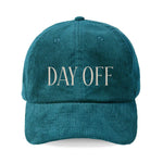 Day Off Teal Corduroy Cap