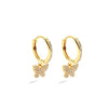 Pave Huggies - Butterfly Earrings