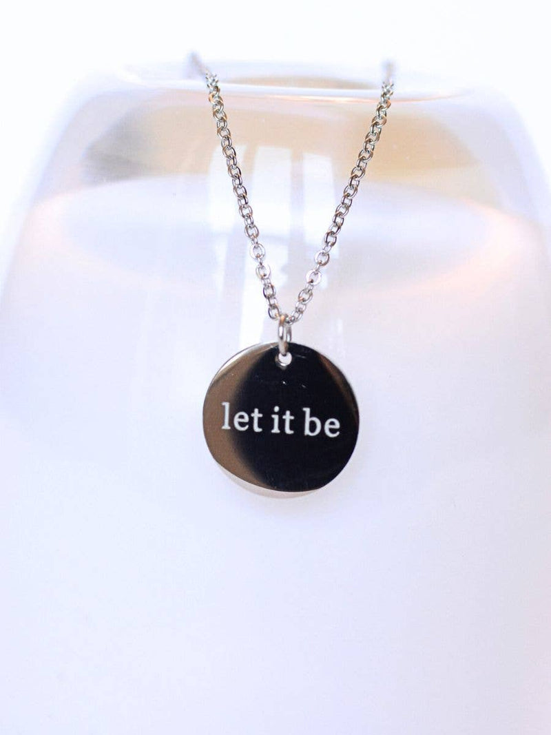 Let It Be Charm Pendant Necklace