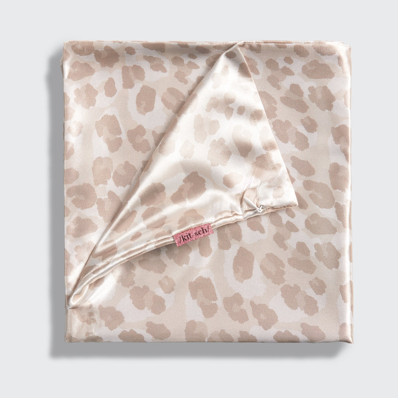 Satin King Pillowcase - Leopard