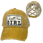 SMALL TOWN GIRL CRISS-CROSS PONYTAIL HAT