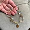 Crystal and Gold Link Bracelet