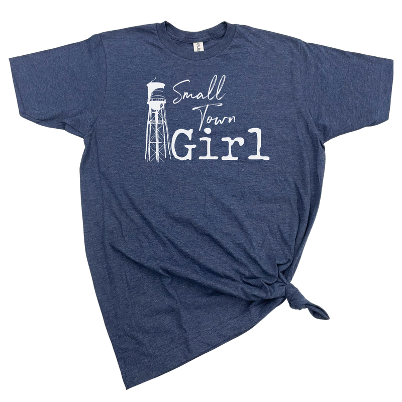 SMALL TOWN GIRL T-SHIRT: HEATHER GRAPHITE Tee