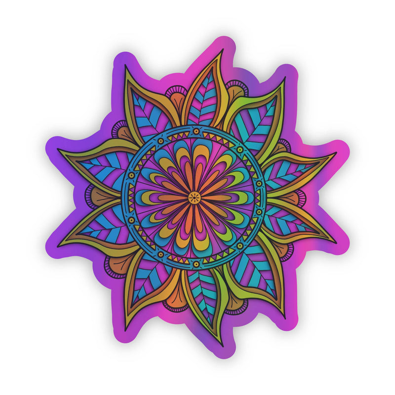 Holographic Mandala Sticker