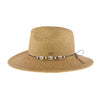 Shell & Pearl Trim Panama Hat -Natural