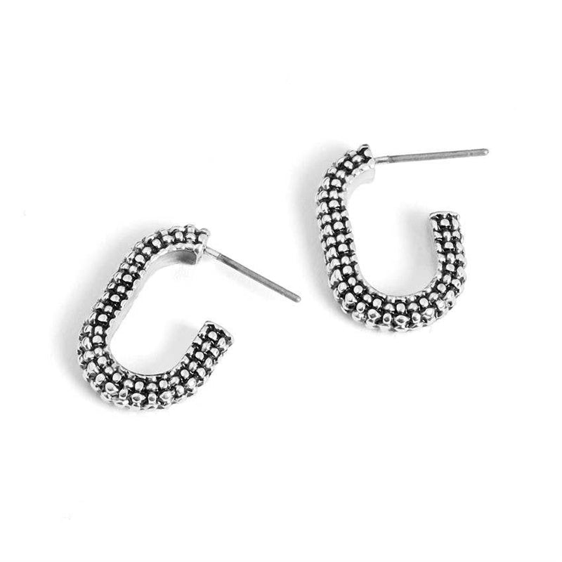 Studded Oval Earrings