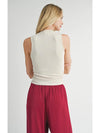 Ronan Ruched Mock Neck Tank