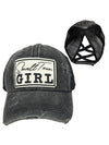 Small Town Girl Criss-Cross Pontail Hat