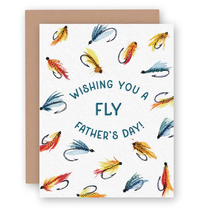 Fly Fishing Father's Day Greeting Card