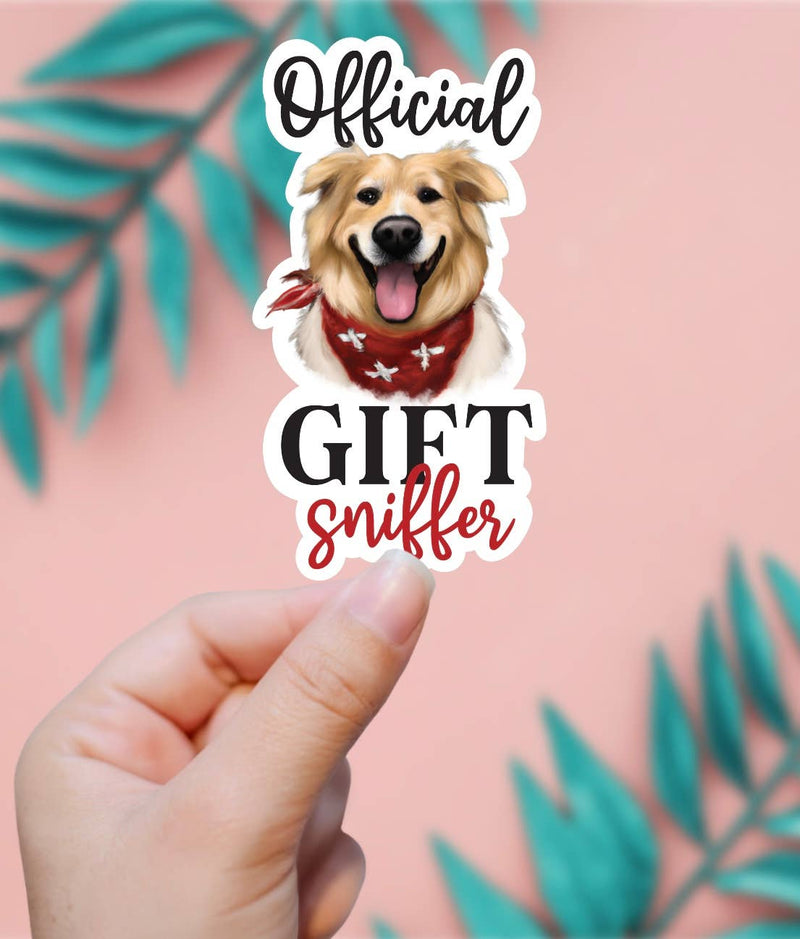 Official Gift Sniffer Dog Sticker