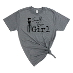 SMALL TOWN GIRL T-SHIRT: HEATHER GRAPHITE Tee