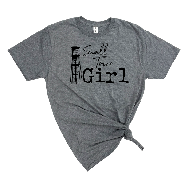 SMALL TOWN GIRL T-SHIRT: HEATHER GRAPHITE Tee