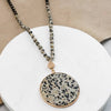 Round Dalmatian Stone Necklace
