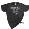 GRILLING MEAT SOFTLY WITH HIS TONGS T-SHIRT