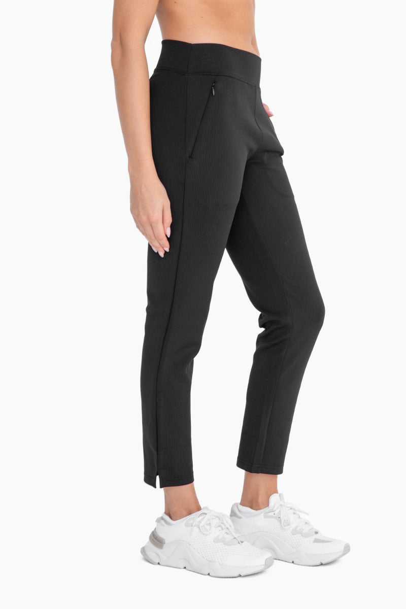 Jacquard Ribbed Tapered Pant