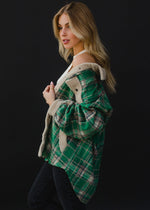 Green Plaid Shacket