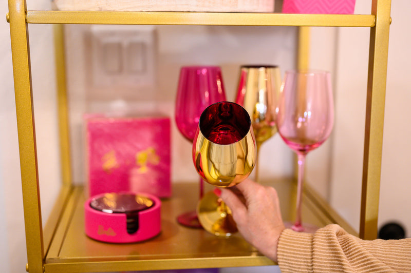 Barbie x Dragon Glassware Wine Glasses, Barbie Dreamhouse