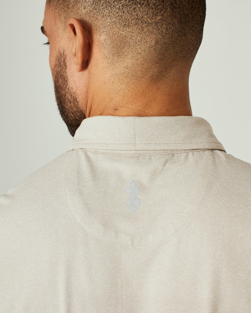 7 Diamonds Core Polo - Heather Sand