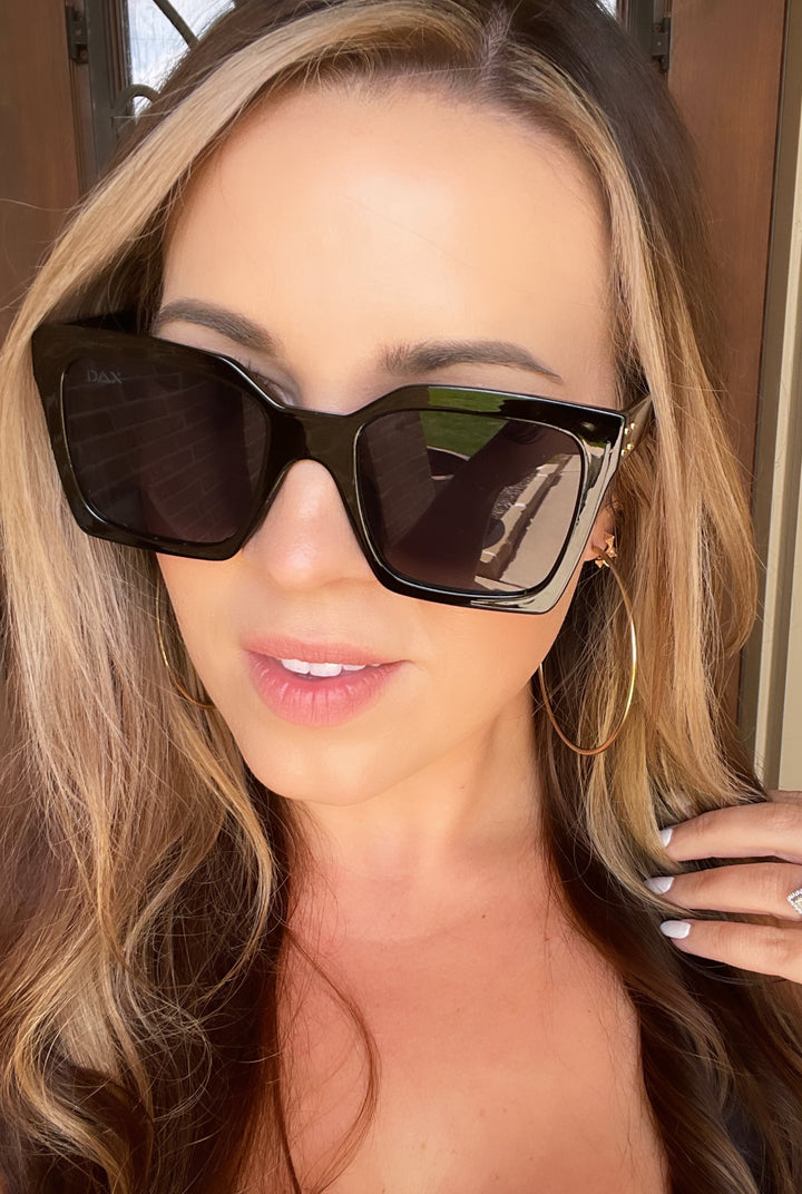 Dax Wylie Black Sunglasses