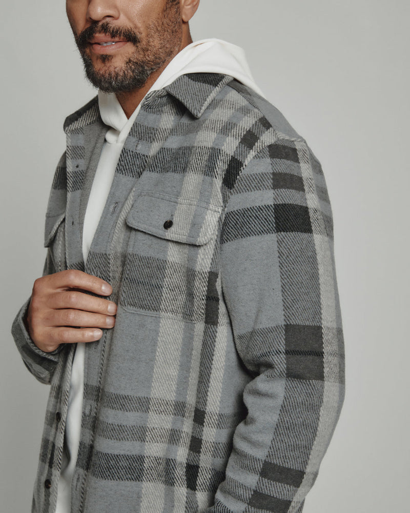 7 Diamonds Generation Plaid Shirt - Grey