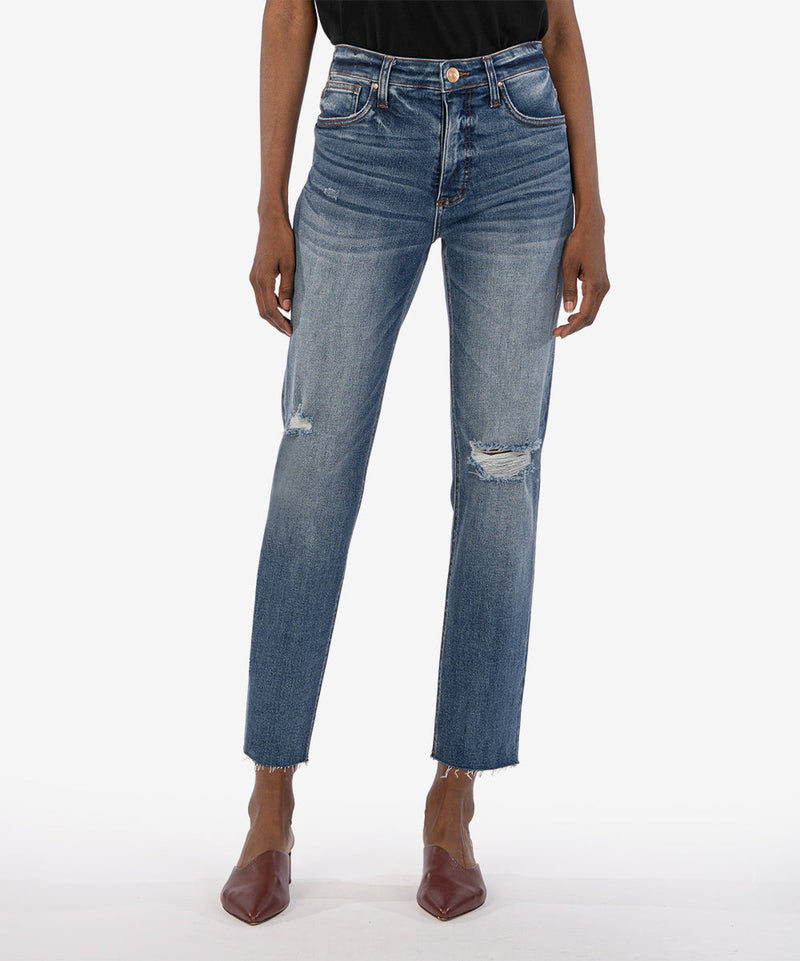 KUT Rachael High Rise Fab Ab Mom Jean