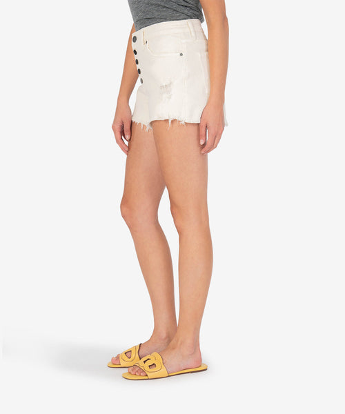 Kut Jane High Rise Short with Exposed Button