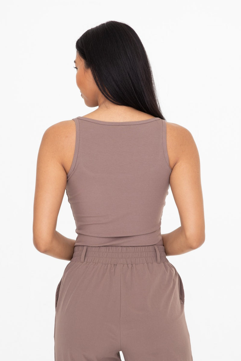 Square Neck Ribbed Tank