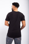 Men's Tee with Curved Hem