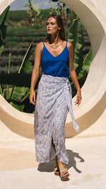 Kalei Wrap Skirt - Mamba Denim