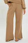 Soft Knit Wide Leg Pant w/ Slit